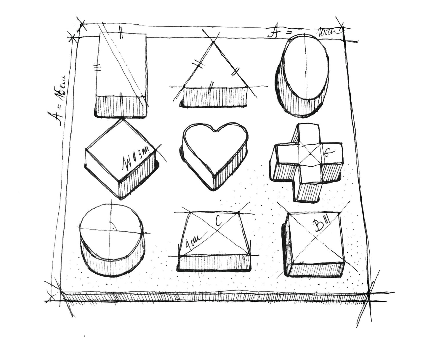 Natural Shape Puzzle Board