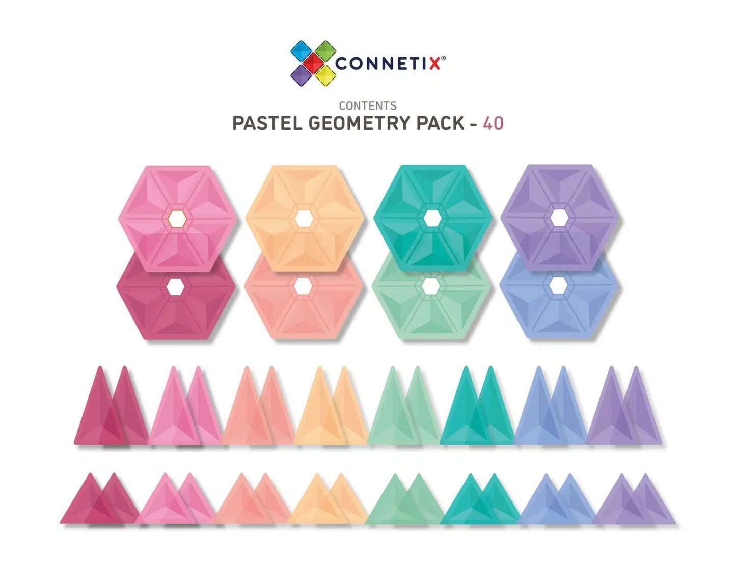 40 pc Pastel Geometry Pack HK