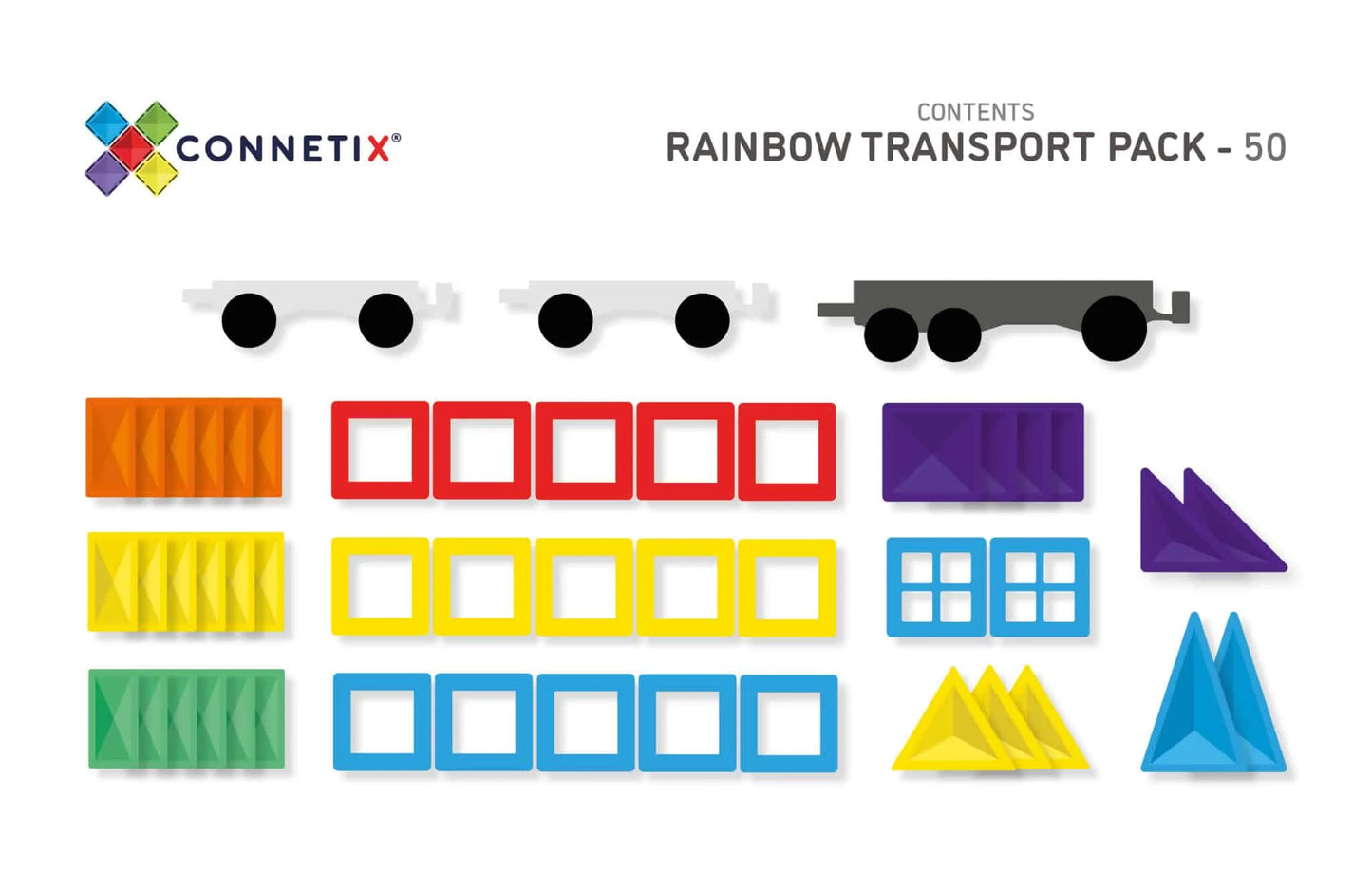 50 pc Rainbow Transport Pack
