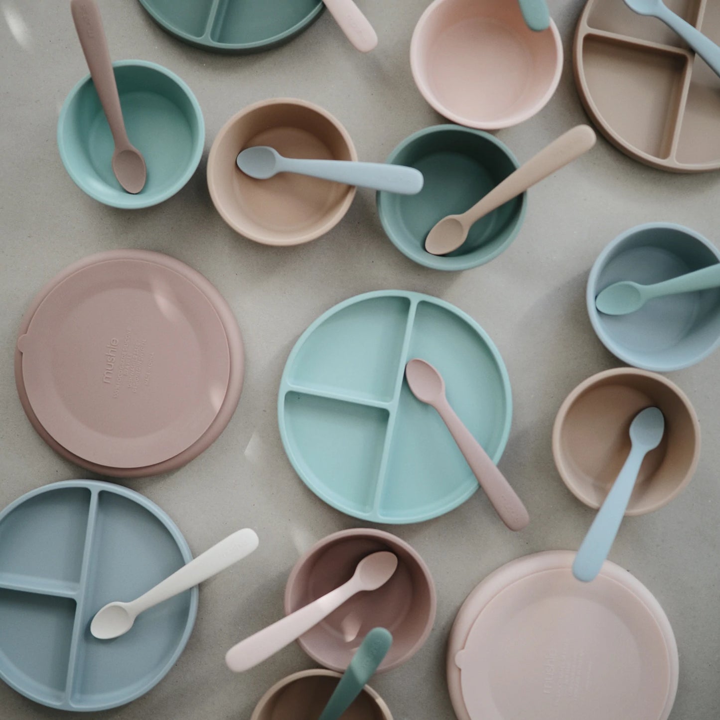 Silicone Suction Bowl (Cloudy Mauve)