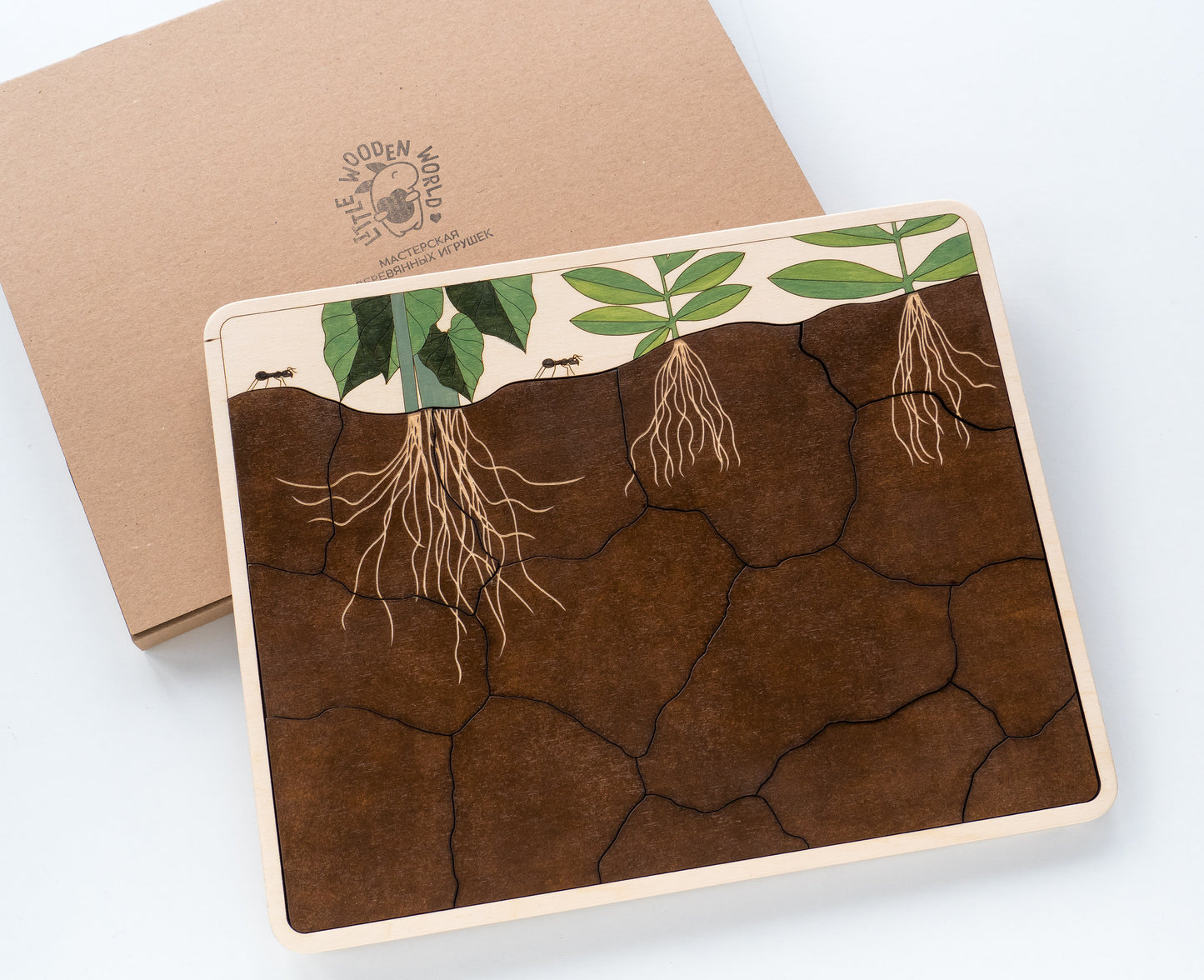 Montessori - Wooden puzzle Anthill