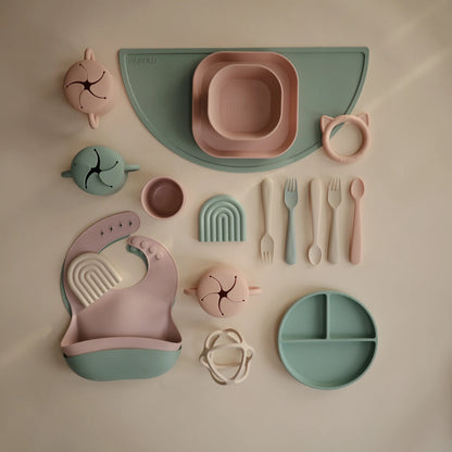 Dinnerware Fork and Spoon Set (Blush)