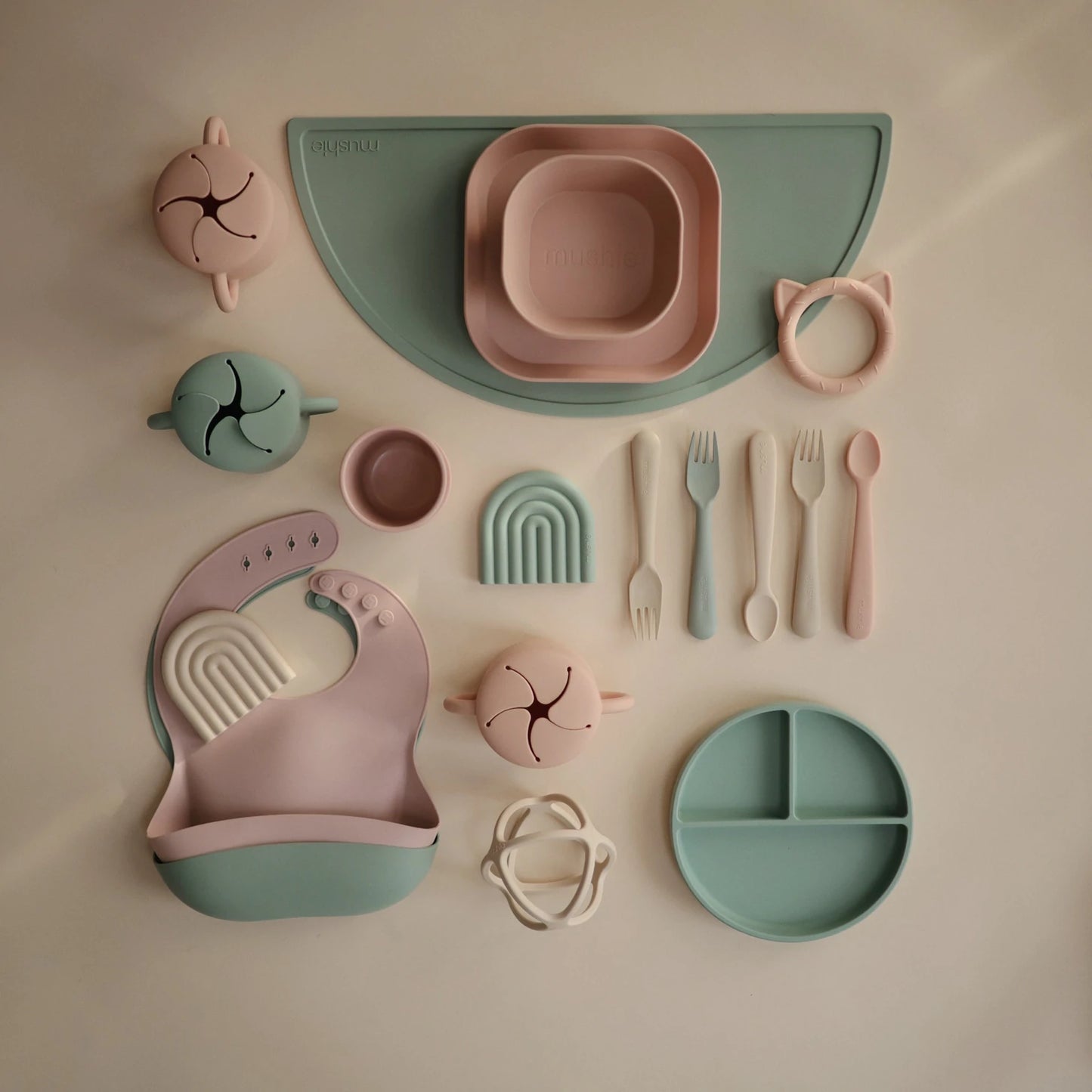 Square Dinnerware Bowl, Set of 2 (Blush)