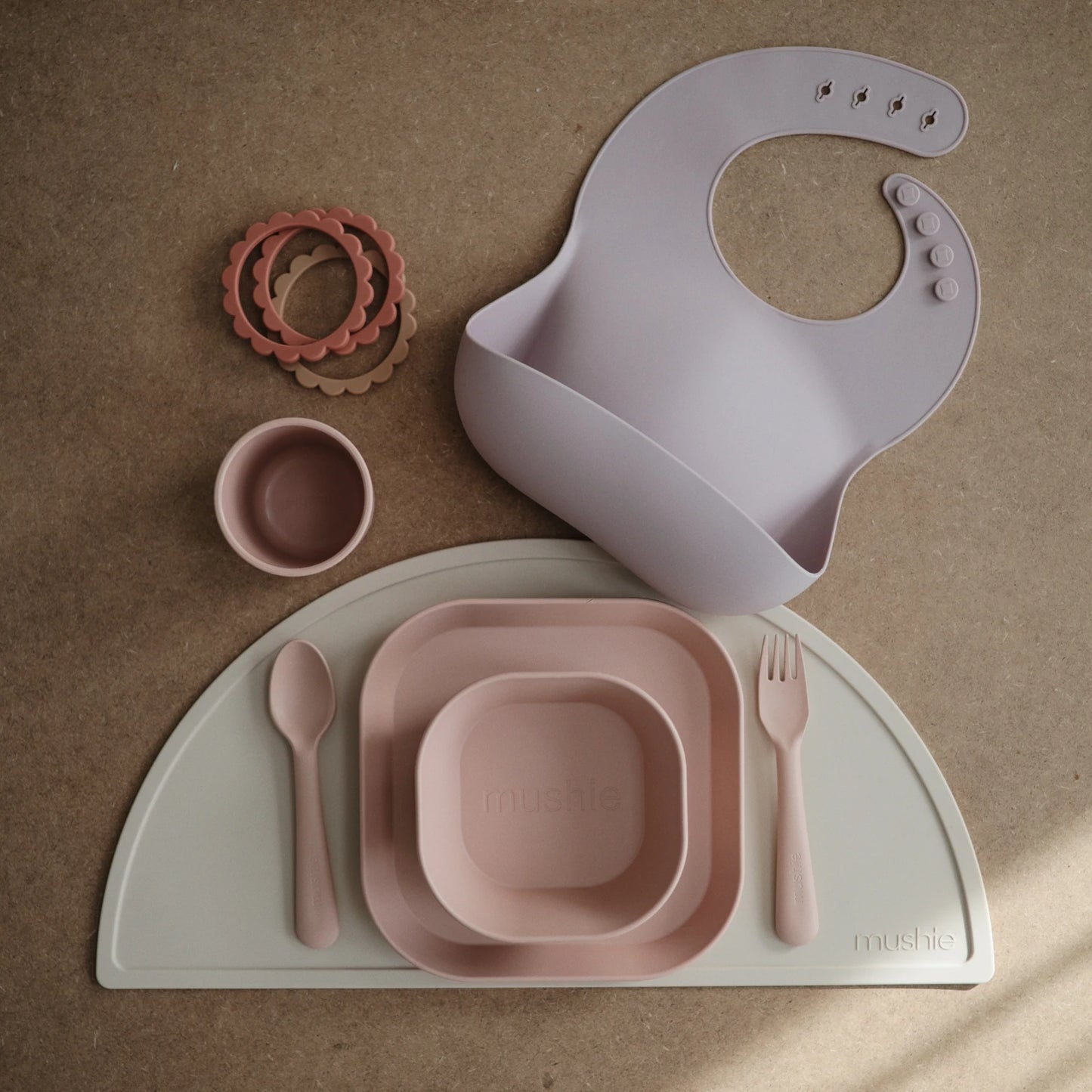 Dinnerware Fork and Spoon Set (Blush)