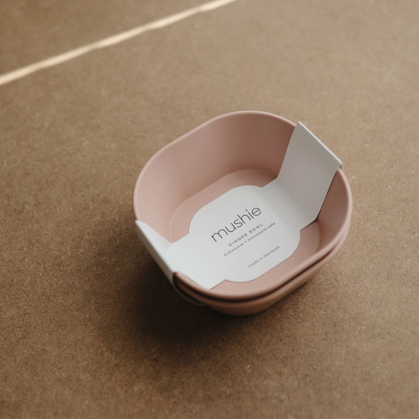 Square Dinnerware Bowl, Set of 2 (Blush)