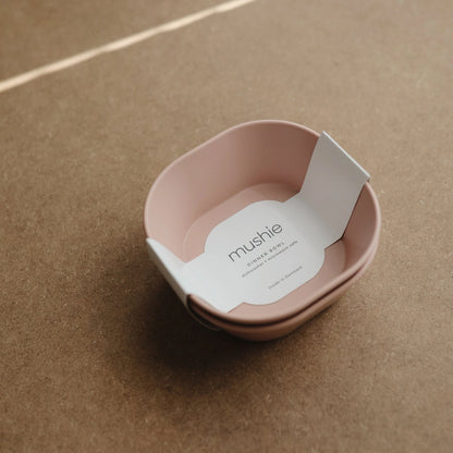 Square Dinnerware Bowl, Set of 2 (Blush)