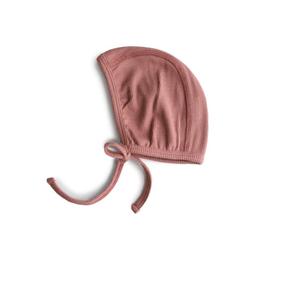 Ribbed Baby Bonnet (Cedar)