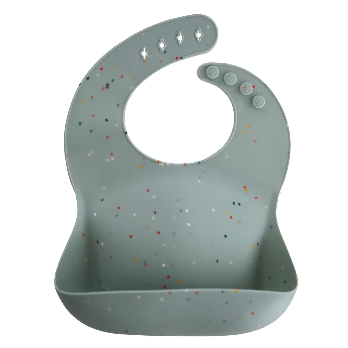 Silicone Bib (Cambridge Blue Confetti)