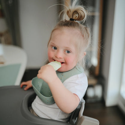 Silicone Bib (Cambridge Blue)