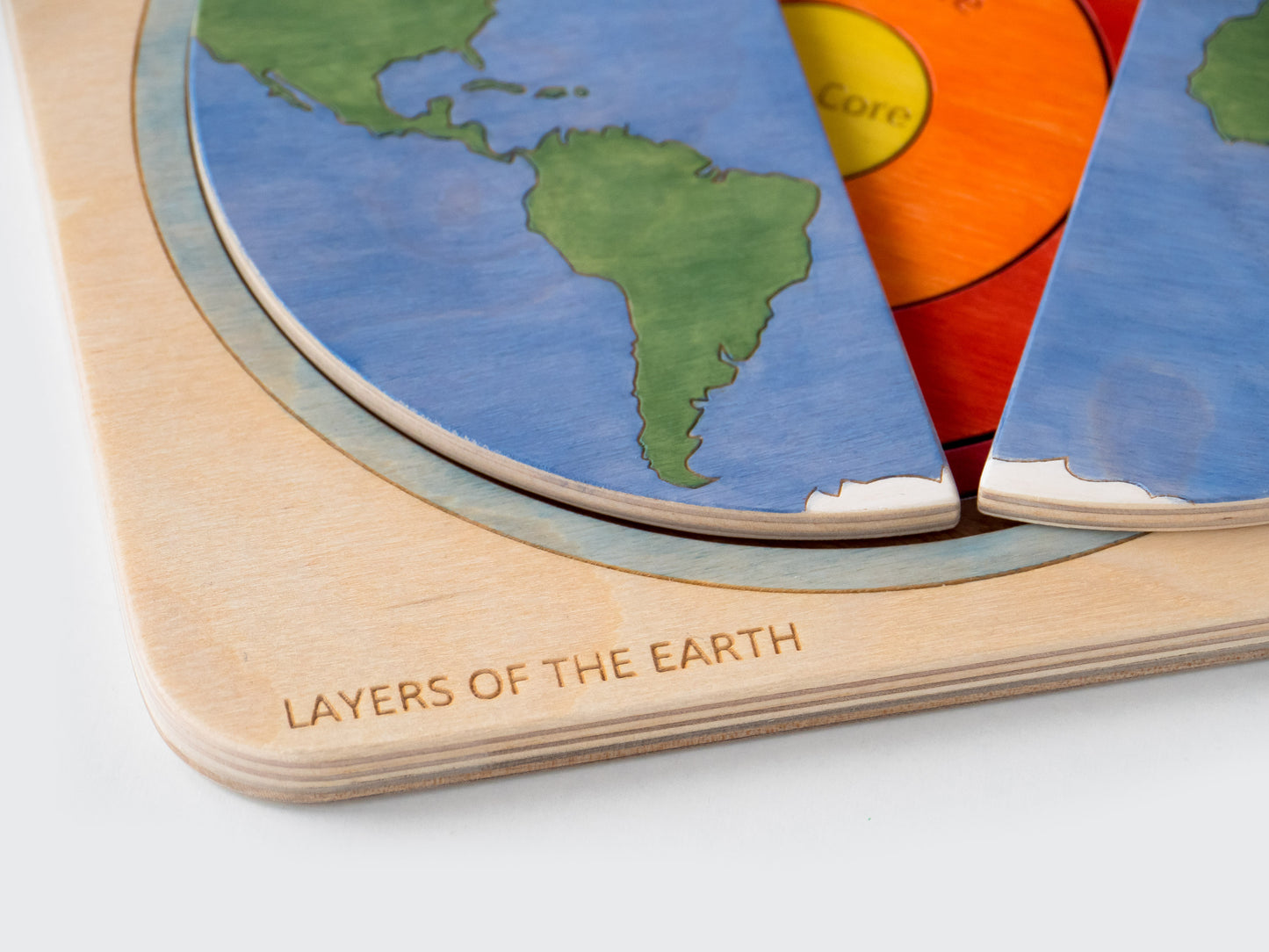 Montessori - Wooden puzzle Earth