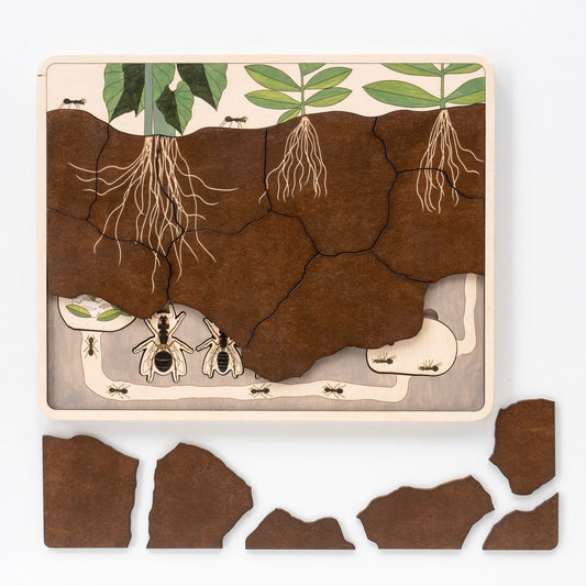 Montessori - Wooden puzzle Anthill