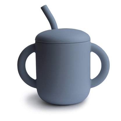 Silicone Training Cup + Straw (Tradewinds)