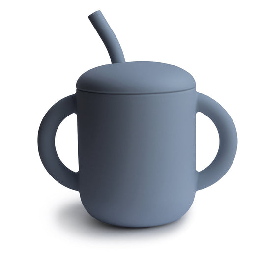 Silicone Training Cup + Straw (Tradewinds)