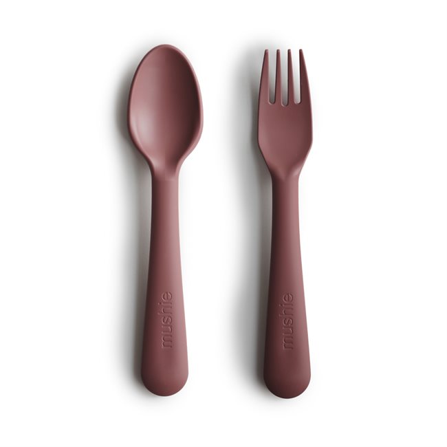Dinnerware Fork and Spoon Set (Woodchuck)