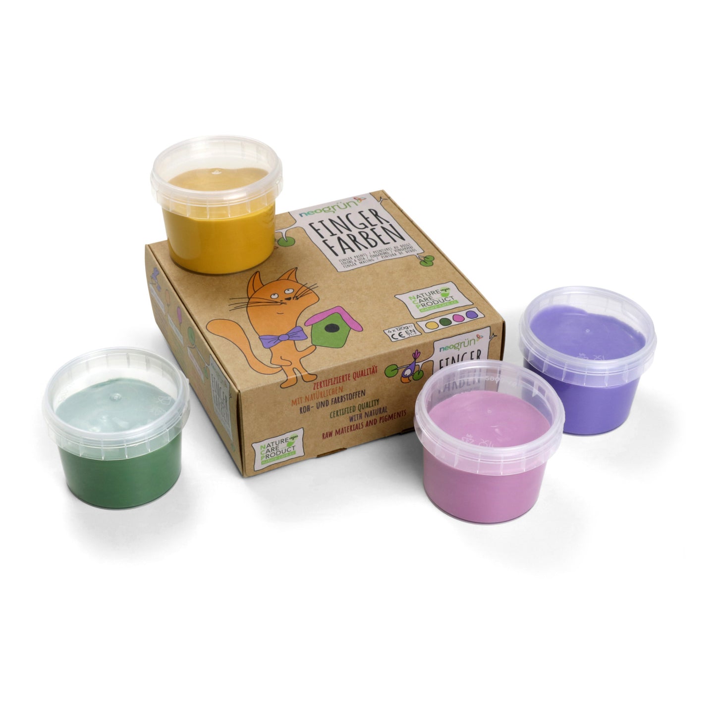 Neogrün - Luka Vegan Finger Paints - Set of 4