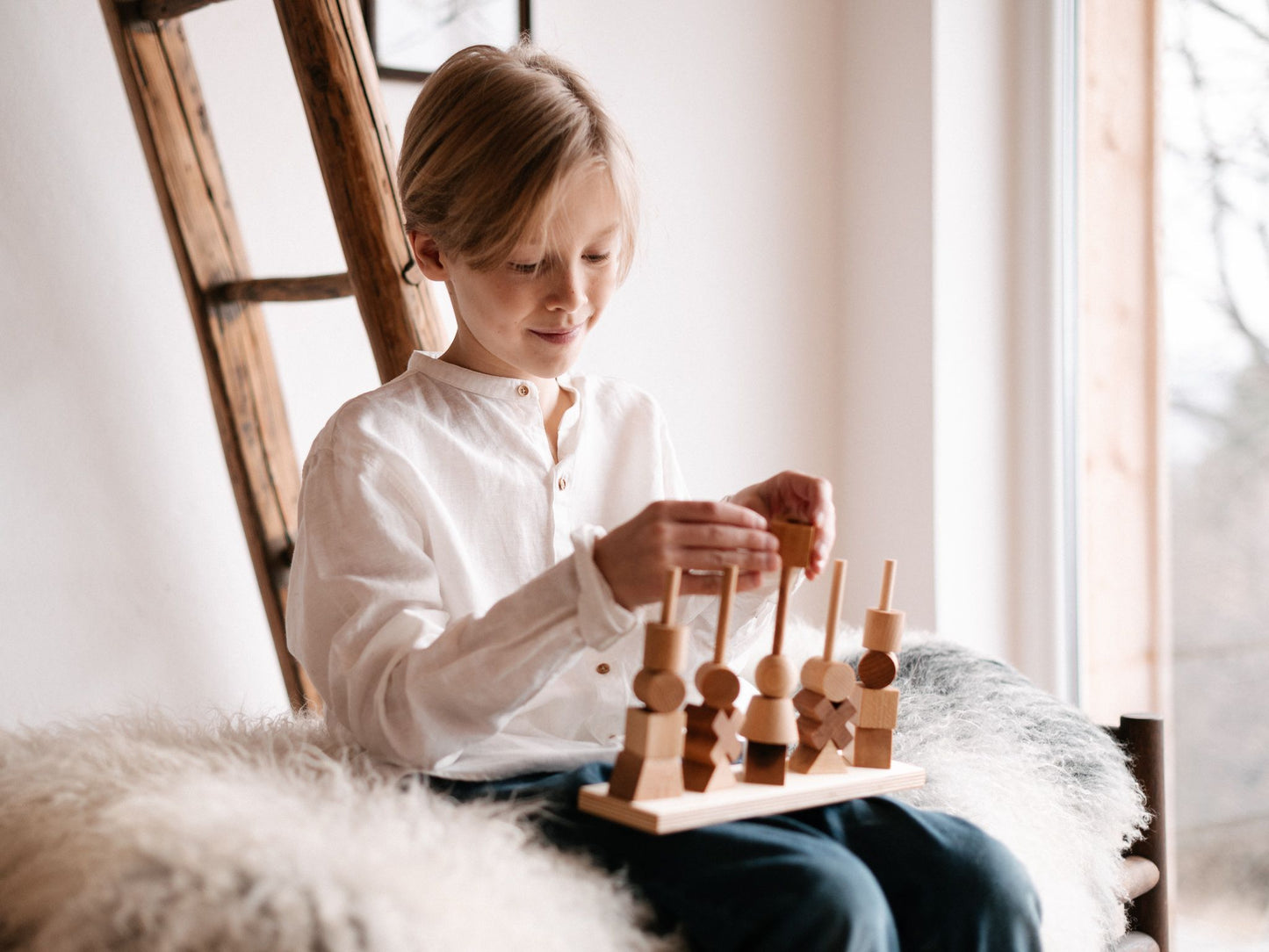 NATURAL STACKING TOY (without the Original Box)