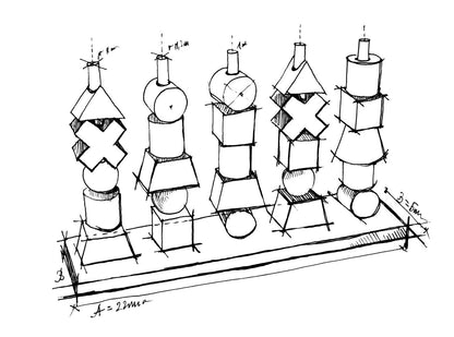 NATURAL STACKING TOY (without the Original Box)