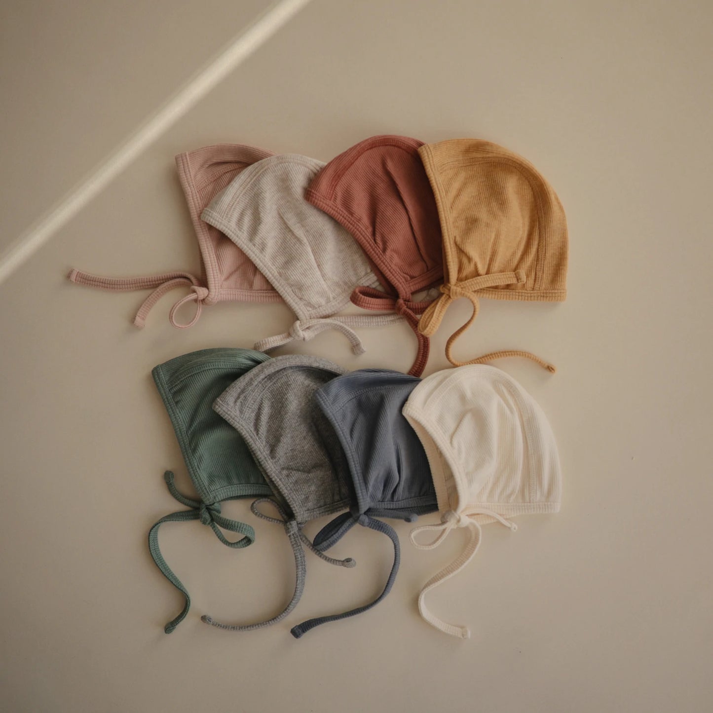 Ribbed Baby Bonnet (Cedar)